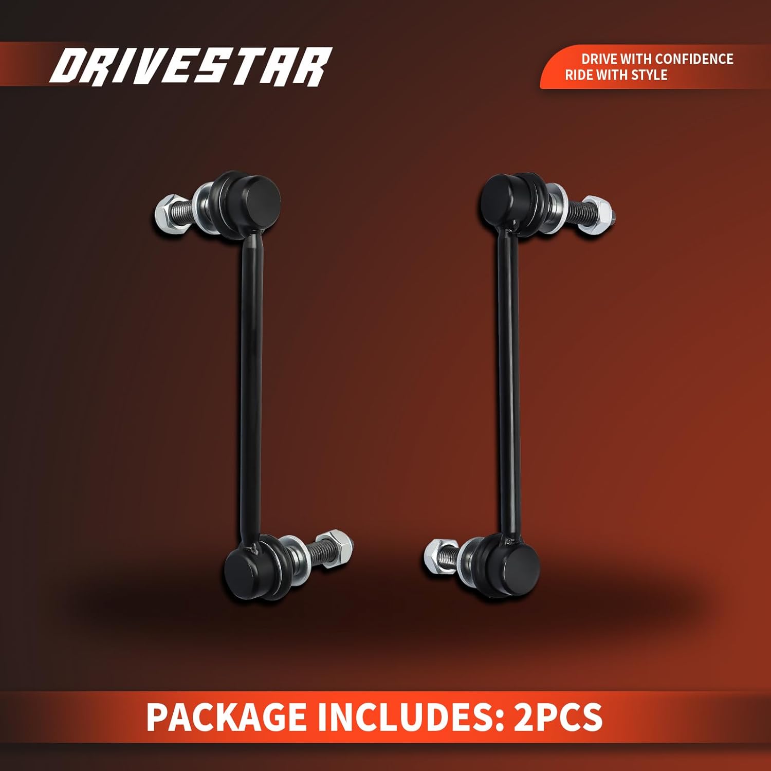 DRIVESTAR 2PCS K80822 K80823 Front Left Right Stabilizer/Sway Bar End Link, fit 2005-2019 for Chrysler 300, 2008-2019 for Dodge Challenger, 2006-2019 for Dodge Charger, 2005-2008 for Dodge Magnum