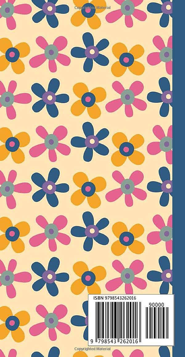 Composition Notebook: Small Dot Grid notebook (Standard Traveler's Notebook Sized Notebook Retro Floral) - Image 2