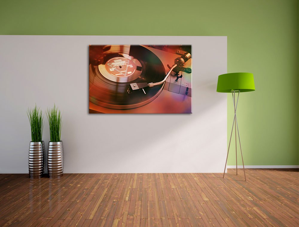InstyleArt record Stampa su tela 120x80 cm artistica murale