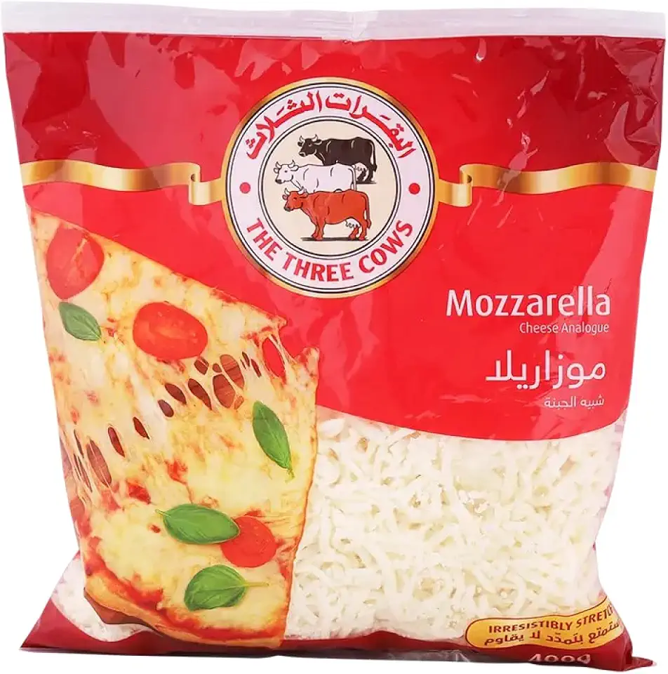 The Three Cows Mozzarella Pizza Cheese 400 g
