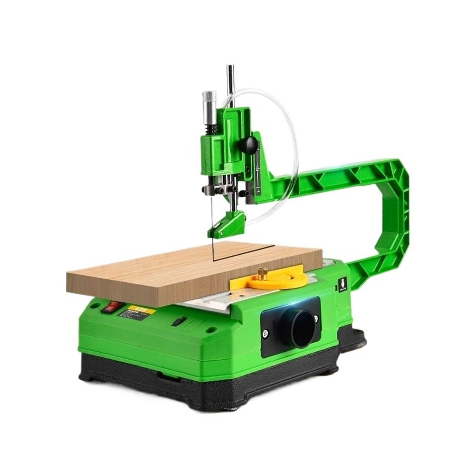Sierra De Calar Banco Multifuncional Eléctrica, Cortadora Portátil Doméstica For Ahuecado Madera Y Corte Curvo Control De PrecisióN(No battery B)