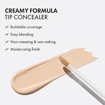 LUNA Long Lasting Tip Concealer Brightener | Moisturizing Liquid Type | Full Coverage for Dark Circles, Fine Lines & Redness | Korean Makeup | 20 Shades | 7.5g (20N)