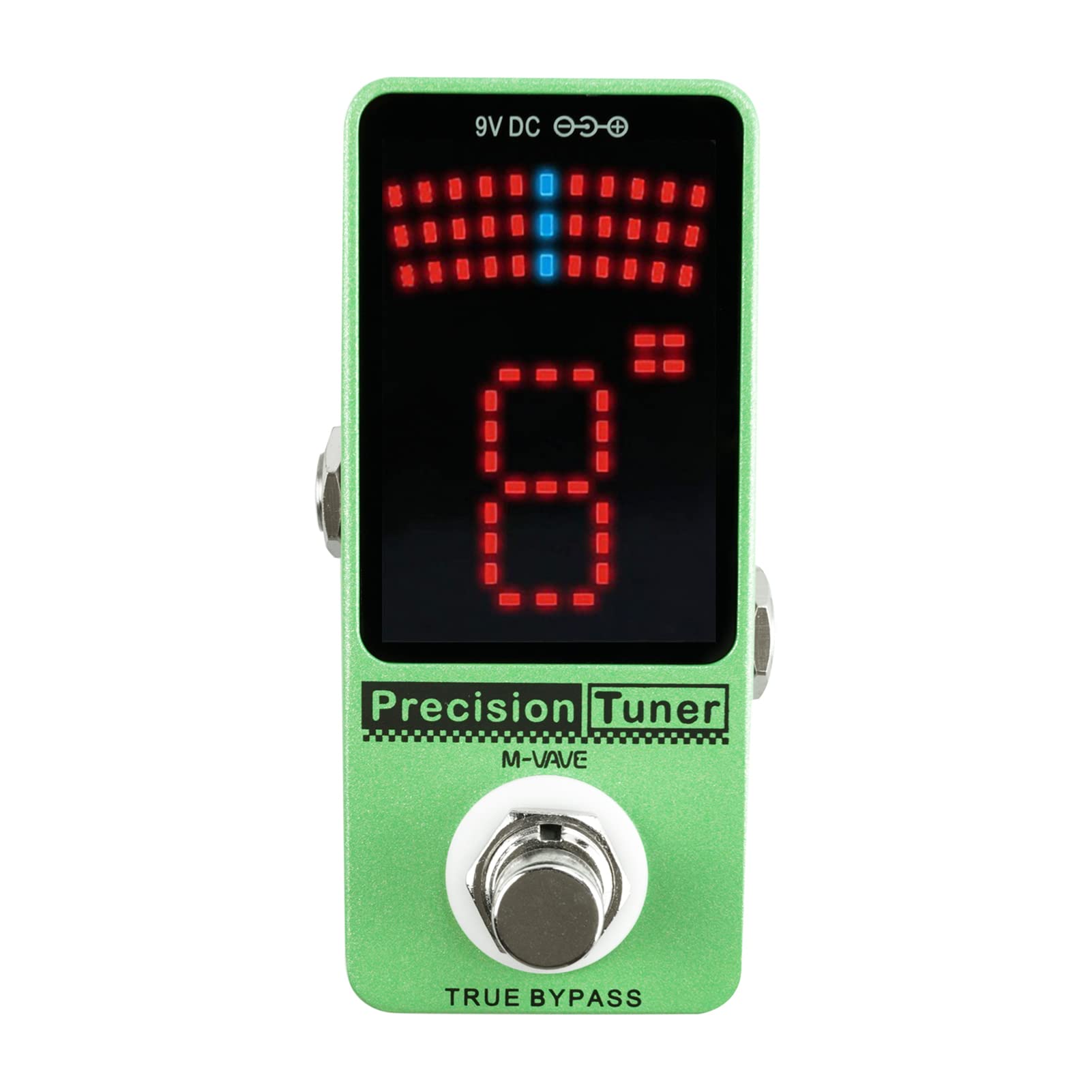 Sintonizzatore,Accordatore a pedale,Display a LED a pedale sintonizzatore di precisione con True Bypass per Chitarra Bassa cromatica