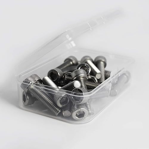 Miniatura 7 de SUNXULIMI M4 x 6mm Tornillos de cabeza hexagonal con casquillo de acero inoxidable 304, pernos métricos de máquina con rosca hexagonal,