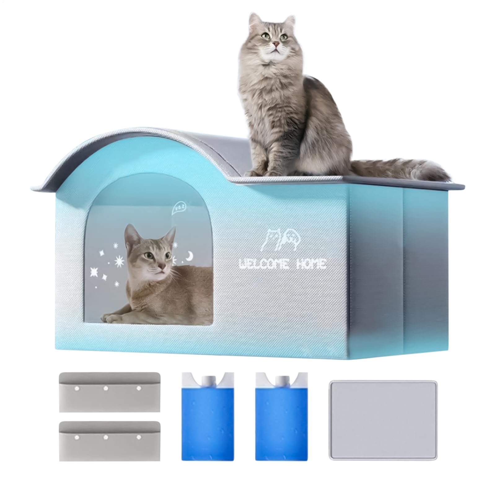 Maison froide pour chat contre la canicule en appartement et voiture