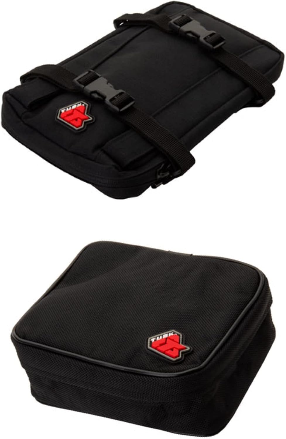 Tusk Front Motorcycle Fender Tube Pack with Tusk Rear Fender Pack- Black