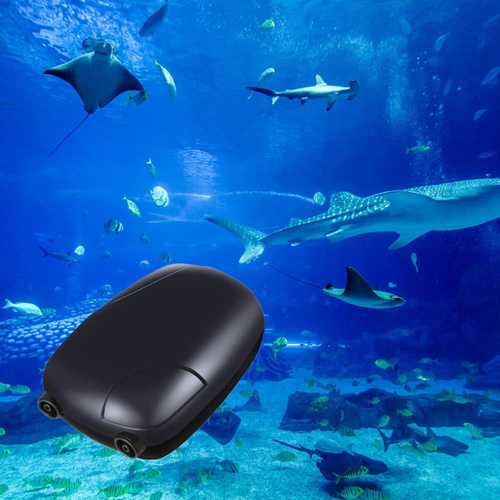 Pompe d'oxygénation Fishbowl Haute efficacité Économie d'énergie Performance Stable Pompe à air Ultra-silencieuse 220v 3w 5w pour Aquariums Pompe Nue RS-390 Prise européenne