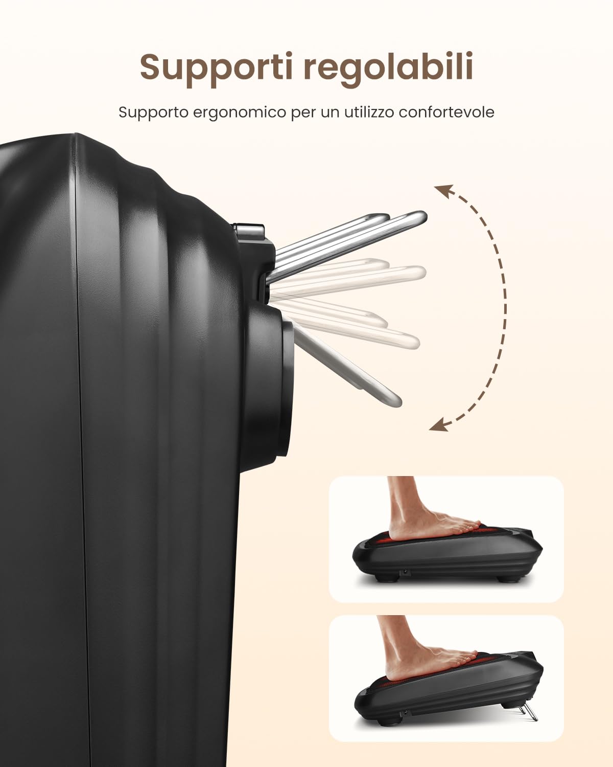 RENPHO Massaggiatore con calore, Macchina per Massaggiatore Elettrico per Piedi Shiatsu per Schiena per Impastare a Caldo per Gambe
