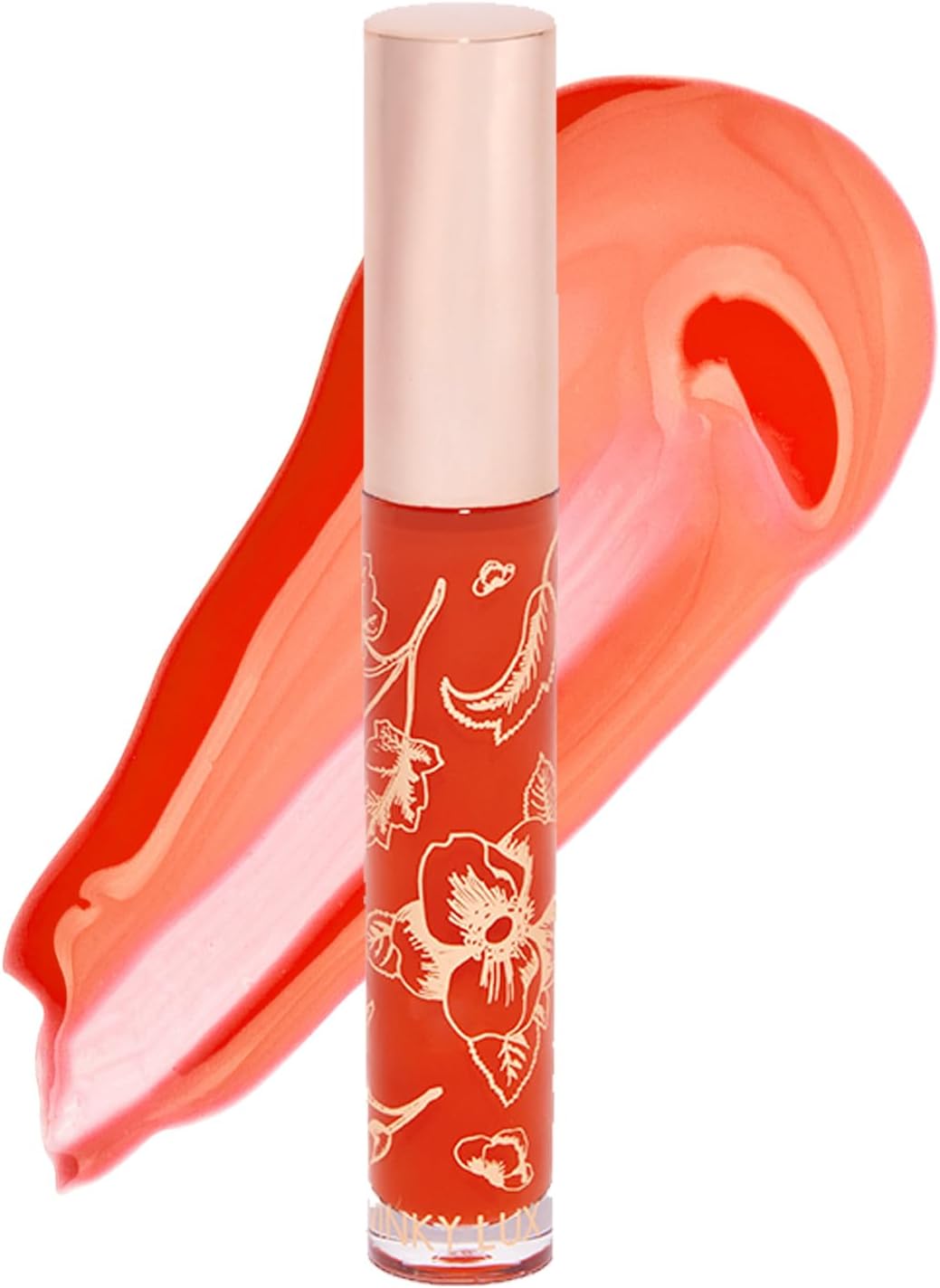 Winky Lux Fruity Gloss pH Lip Stain, Non Sticky Lip Gloss, Tinted Lip Oil, Lip Lacquer, Yummy Fruit Lipgloss, Jojoba Oil for Hydration & Shine, Grapefruit