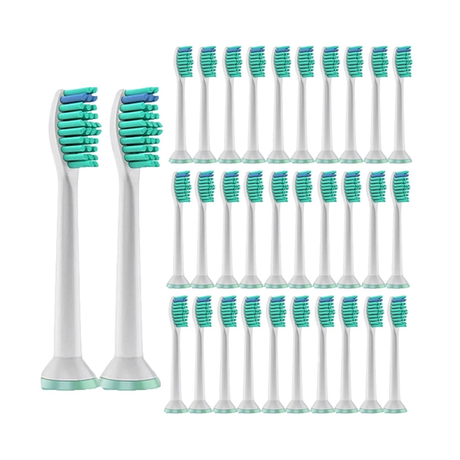 Cabezales 4-32pcs, compatible con Philips, 1100 2100 4100 | 4300 5100 5300 6100 cabezales de repuesto para cepillo dental eléctrico, adultos(32pcs)