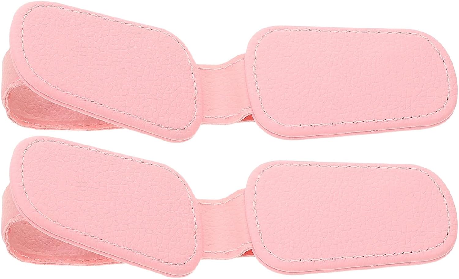 Abaodam Cartoon Car Sunglasses Clip 2pcs Pink Sun Visor Organizer Clips Eyeglass Holder for Auto Interior Visor Accessories Ticket Card Storage