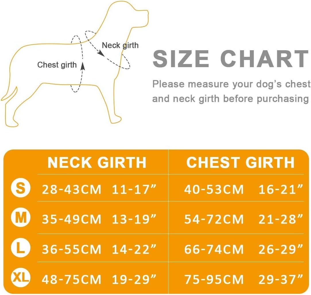 Vovodog Dog Harness No-Pull Pet Harness, Adjustable Outdoor Walking Pet Reflective Oxford Soft Vest with 2 Metal Rings and Handle Easy Control for Small Medium Large Dogs