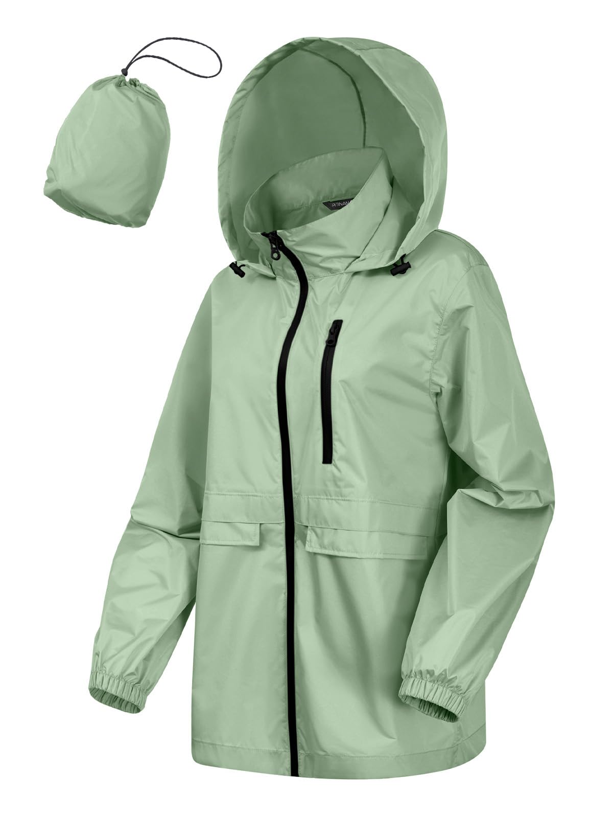 Rain Jacket Women Windbreaker Waterproof Raincoats with Hood S-XXL