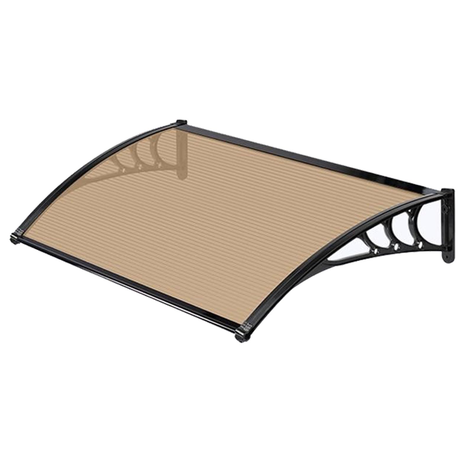 Auvent de porte transparent pour stopper la pluie à l'entrée et protéger le seuil des UV 60x100