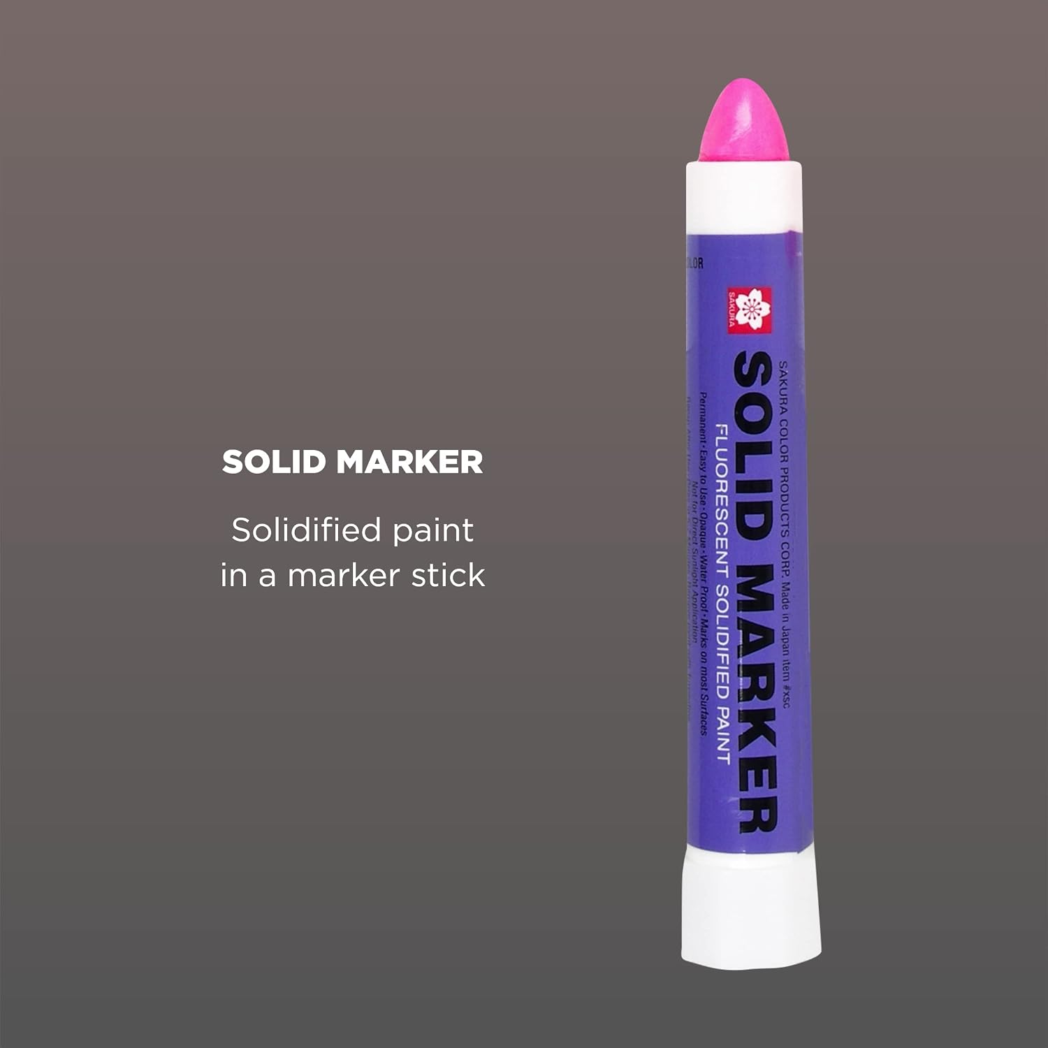 SAKURA Solid Paint Markers - Permanent Marker Paint Pens - Window, Wood, & Glass Marker - Black Paint - 1 Pack
