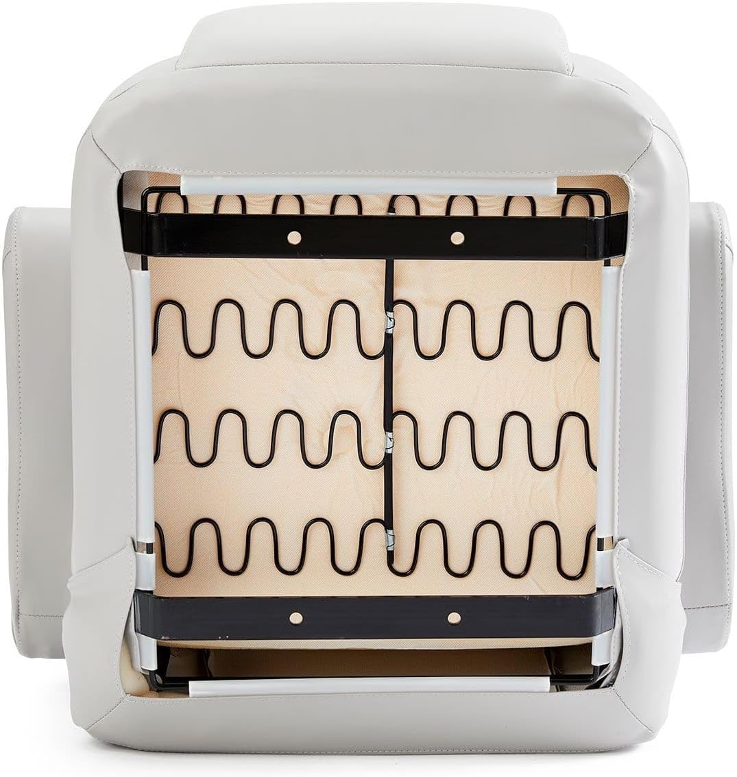 DeckMate Low Back Pontoon Helm Chair - Light Gray