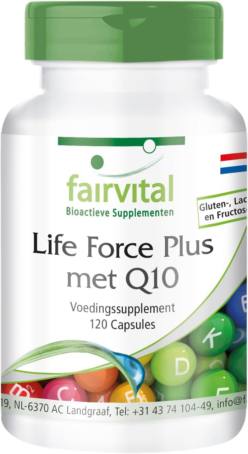 Life Force Plus met Q10 – HOOG GEDOSEERD – 120 capsules – multivitamine voedingssupplement