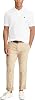 POLO RALPH LAUREN Camisa Polo Clásica de Ajuste Regular con Logo Pony de Malla (M, Blanco Básico) 3