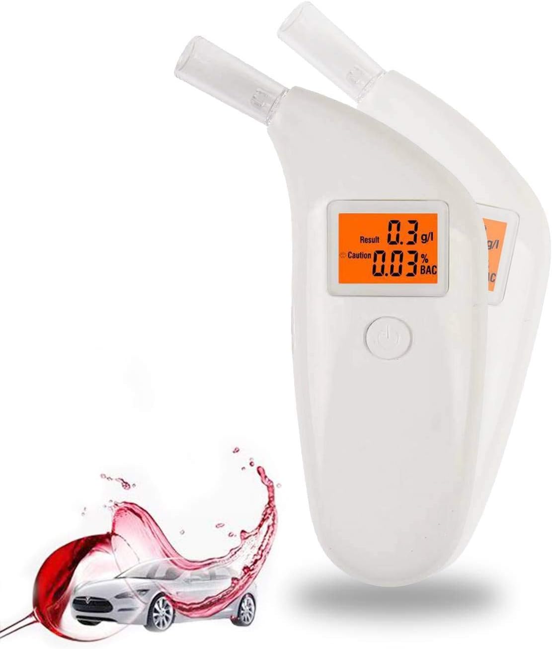 Alcohol Breathalyzer Portable Breath Tester AT-09 Accurate Digital Display Convenient Lightweight Pocket Design A Must if You Drive the Next Day after a Night out Drinking. Be Safe Not Sorry