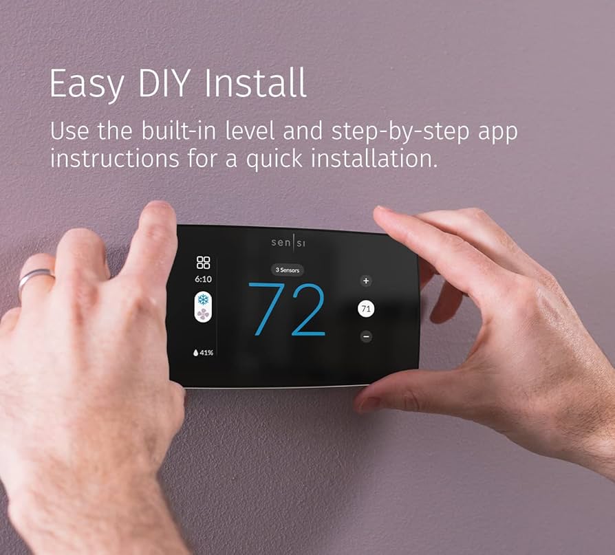 Sensi Touch 2 Smart Thermostat with Touchscreen Color Display, 100