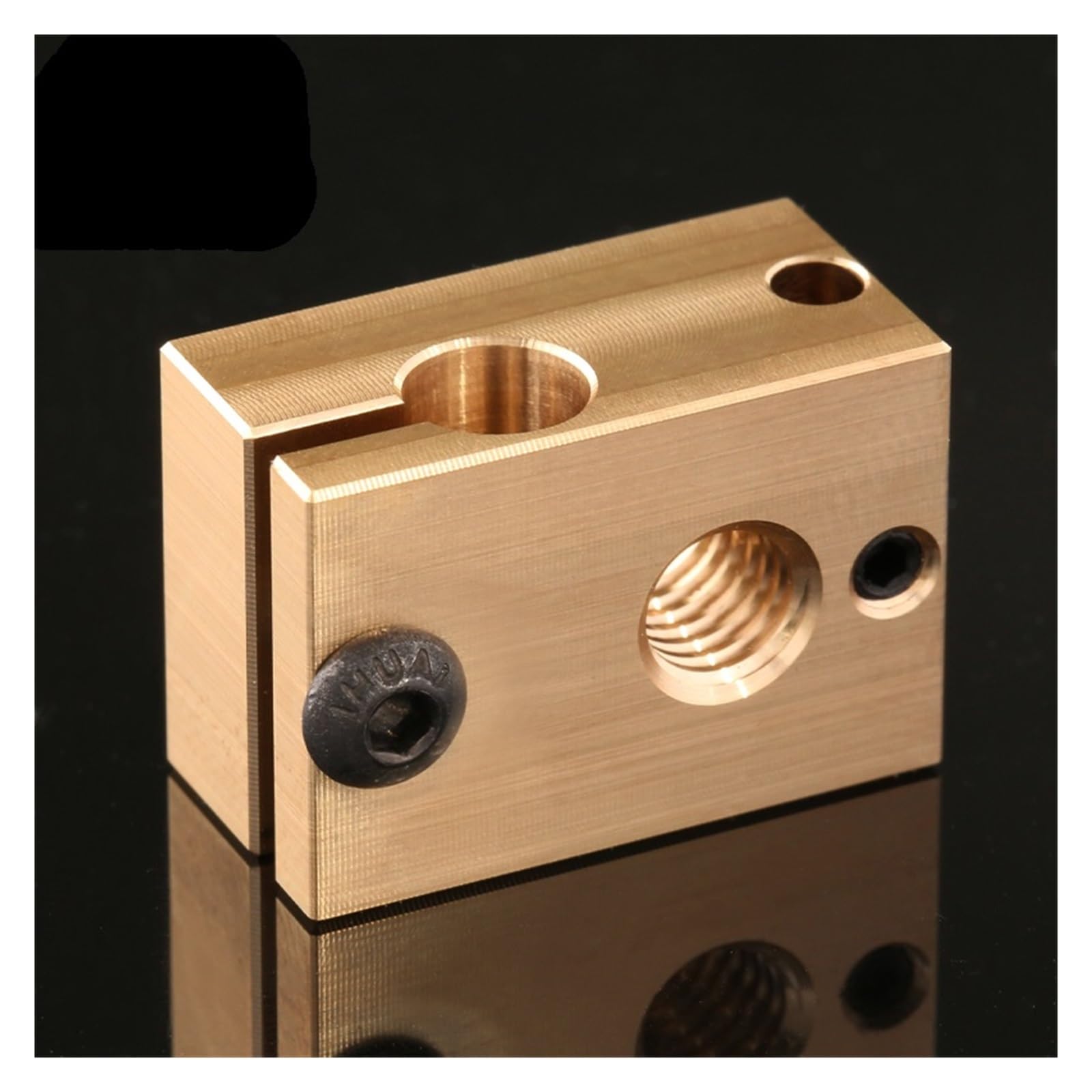 Blocco riscaldante in ottone per V6 J Head, 23x16x11.5mm | Parte hot end per stampante 3D, sensore da 3 mm, alta temperatura, blocco esteso(D)