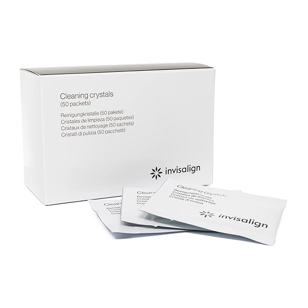 INVISALIGN Cleaning Crystals for Clear Aligners and Retainers, (50 Packets)