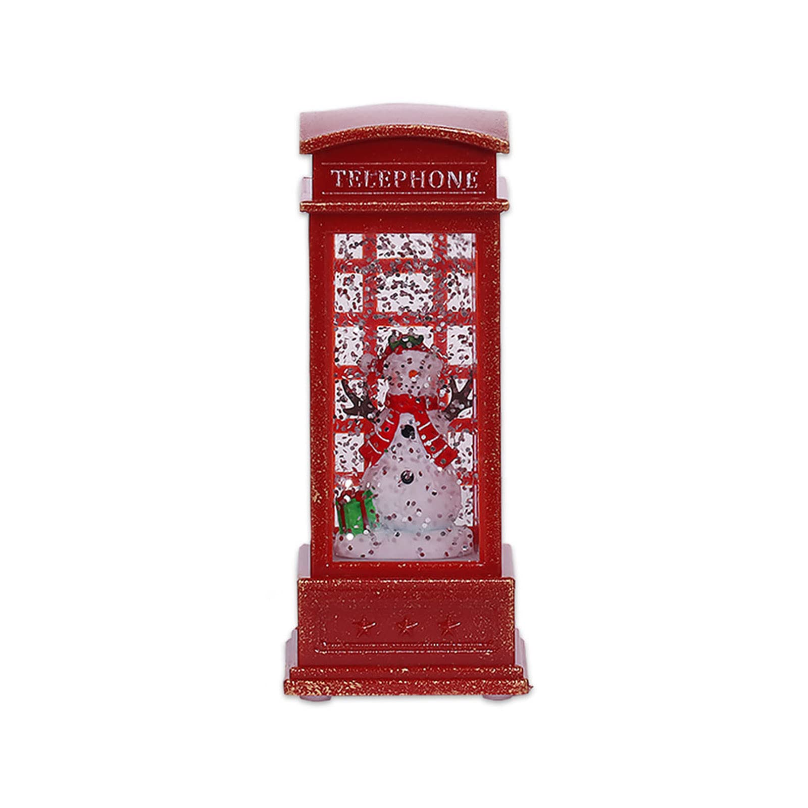 Buxuaaaa B Uxuaaaa Christmas Red Phone Ooth Yellow Light Vintage Decor For Home Living Room Desktop Decoration Christmas Led Lights For Edroom