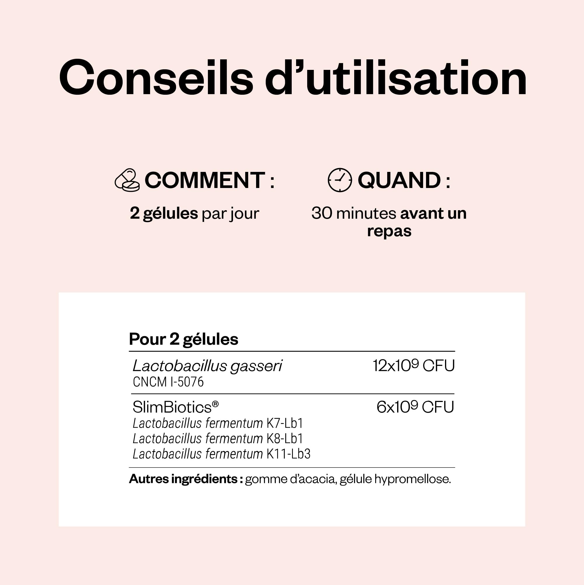 L. Gasseri & SlimBiotics® - Probiotiques pour Régime Minceur - SuperSmart | Perte de Poids et Brûle-Graisse - 18 Milliards de CFU/Jour - Testé Cliniquement - 60 Gélules Gastro-Résistantes