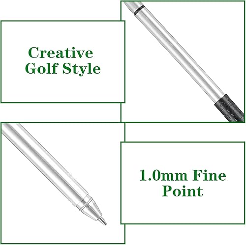 Miniatura 3 de 12 bolígrafos de golf, bolígrafos de golf, divertidos bolígrafos de golf para club, tinta de gel negra para estudiantes, oficina, regalos de fiesta