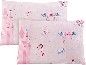 Vegena Lot de 2 Taies d'oreiller 40 x 60 cm, Taie d'oreiller Bébé Pur Coton, Housse Oreiller pour Oreiller de Berceau d’Enfant avec Fermeture à Enveloppe Lavable