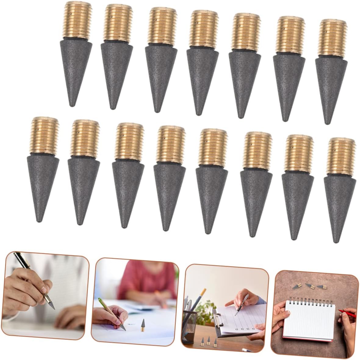30pcs Replaceable Nibs for Inkless Pencils No Sharpening Required Lightweight and Pencil Tips for Drawing and Writing Infinite Refill for Students and School Supplies
