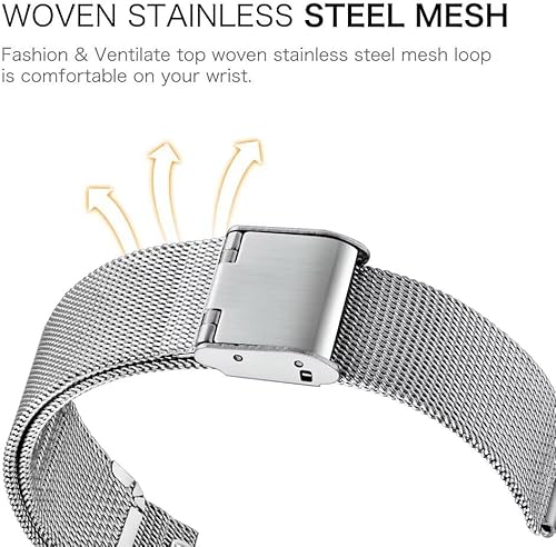 Miniatura 4 de Bandas compatibles con Huawei Band 10987, correa de repuesto de metal de acero inoxidable con marco de metal para Huawei Band 78910