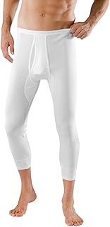 Pantalones largos 3/4 para hombre, 2 unidades, color blanco (100); talla: 9/3XL, Blanco, 9