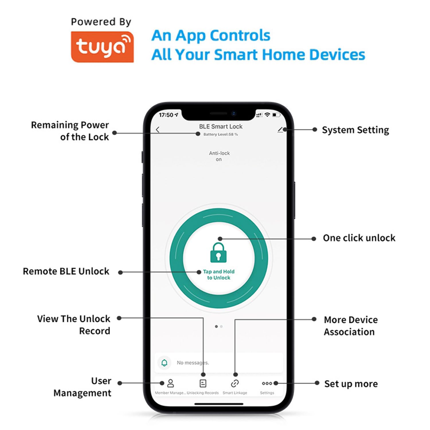 Intelligenter wasserdichter Schlüsselsafe unterstützt Tuya/Ttlock Bluetooth-Fingerabdruck-Schlüsselbox App-Fernzugriff für Wohnungsmakler Büro Haustürgriff und Wand,Tuya app