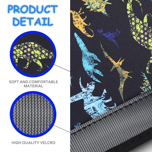 Image of YR Seat Belt Cover for Kids, Soft Comfort Seat Belt Cushion for Children, Cute Cartoon Pattern Car Seat Belt Pads Cover for Girls and Boys, 1 Pack (Dino)