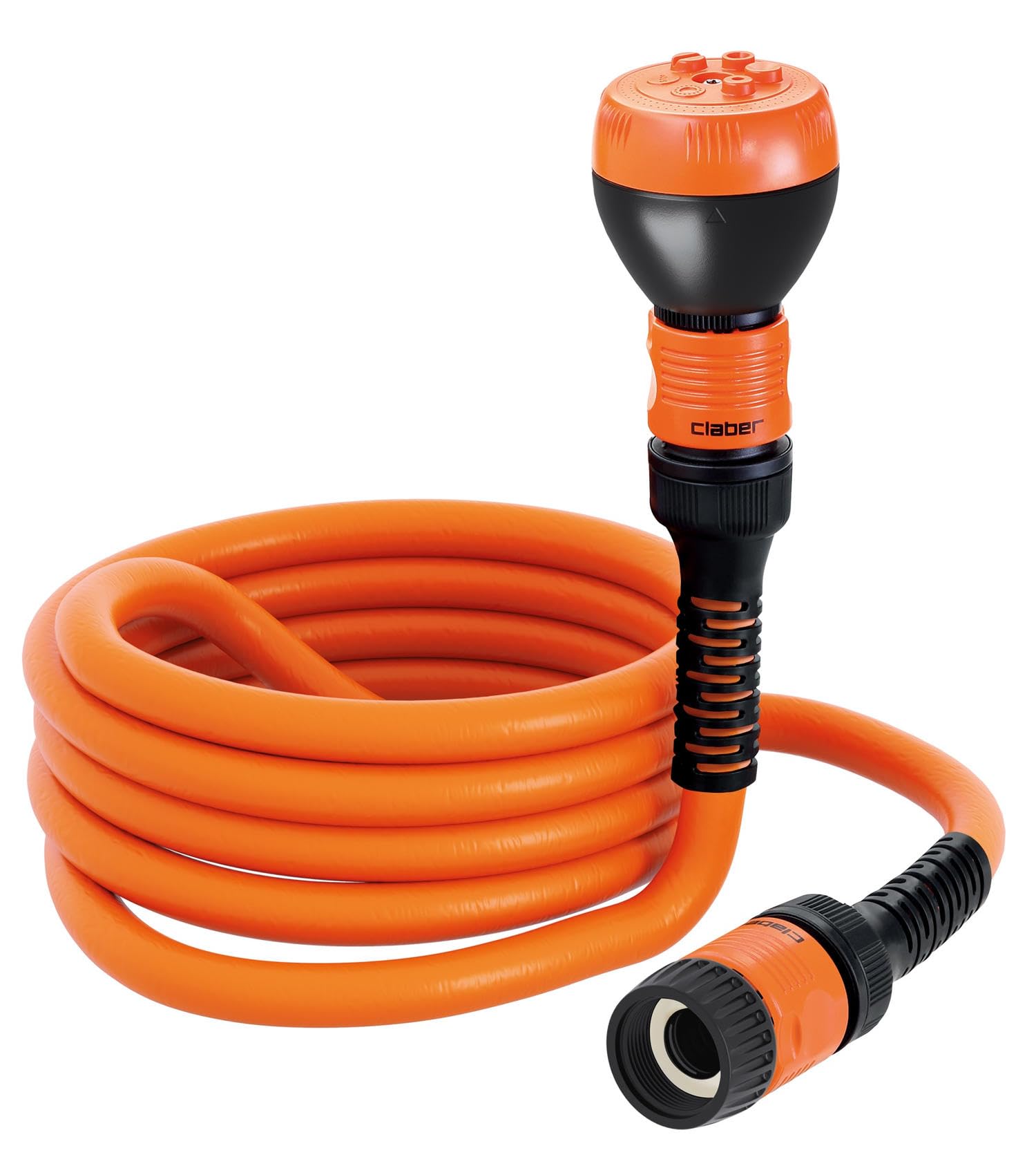 Claber TWIDDY 15 m Tubo Estensibile con Lancia 5 Getti – Ultraleggero, Flessibile, Antitorsione, Raccordi Quick-​Click, Giardino e Terrazzo