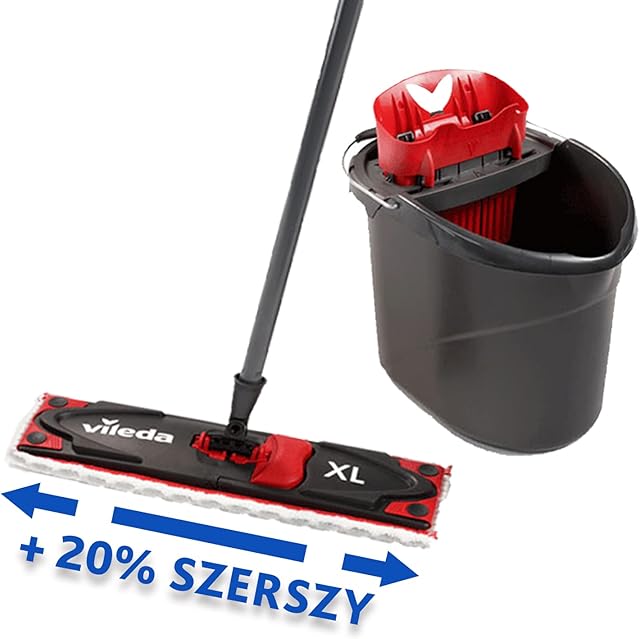 Vileda Zestaw mop płaski z wiadrem i wyciskaczem Ultramax XL BOX