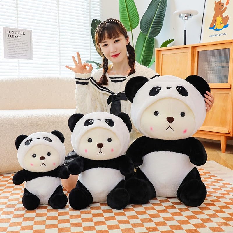 Image of Removing Soft Panda Plush Toys Cute Panda Stuffed Toys 50cm - Best for Gifting and Decor (White Black)