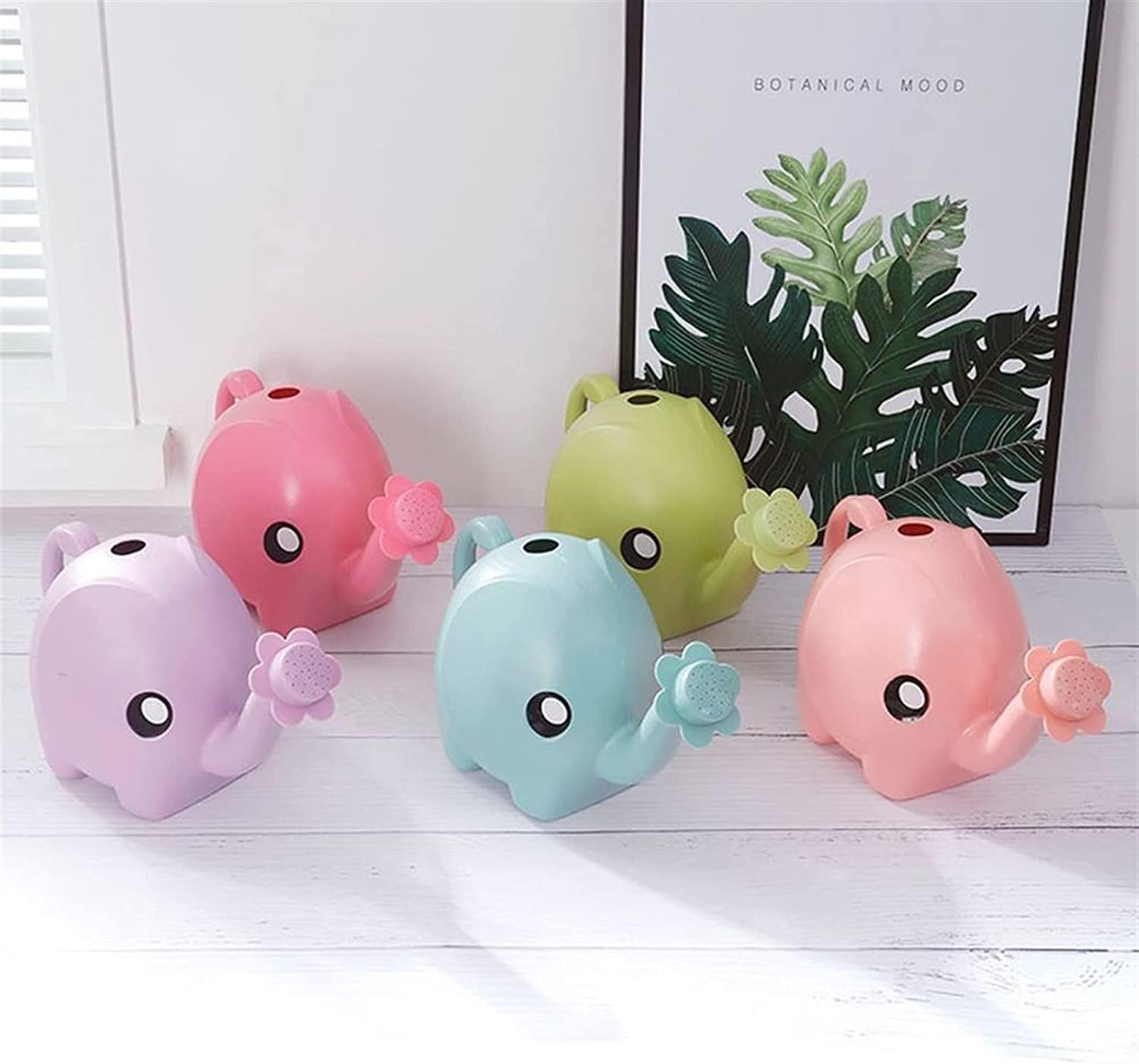 Rozpylacz Konewka Konewki Konewka Do Roślin Domowych Ciekawy Kształt Słonia Doniczka Na Wodę Butelka Kwiat Do Garnka Do Podlewania Bonsai Ogrodowego Opryskiwacz (Color : Pink, Size : 15x 25 x 11cm)