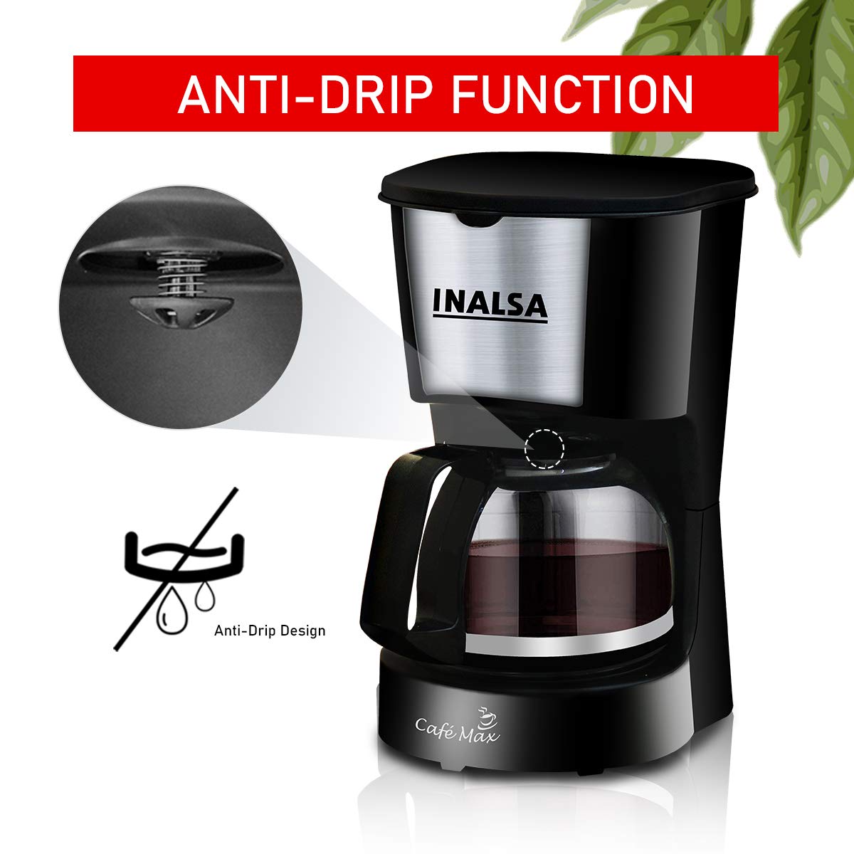 Buy Inalsa Cafe Max 5 Cup (0.6L) 650 