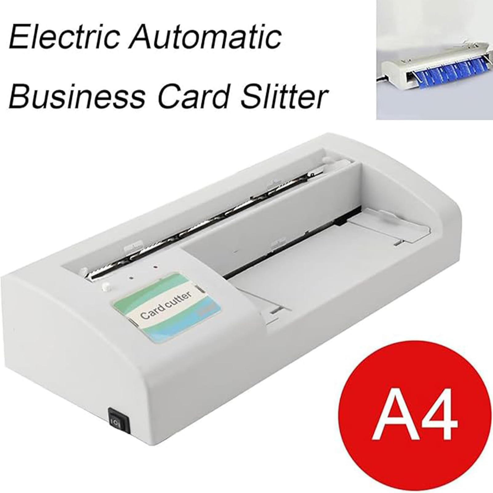 Automatischer Visitenkartenschneider, A4 / 297mm Kartenschneider, 30 Karten/min, ±0.5mm Genauigkeit, Smart Name Card Slitter Maschine Für Büros, Druckereien & Copy Center