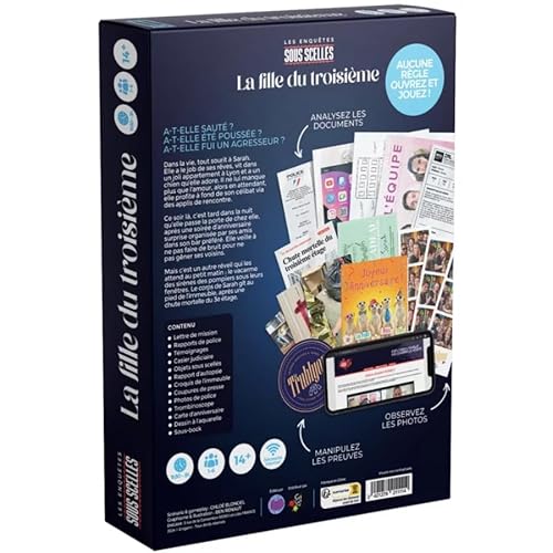 Jeu d enquête Enigami Sous Scellés La fille du troisième