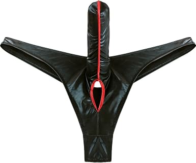 Freebily Tanga Hombre Elefante Bulge Pouch Latex Lencería de piel Erotic  Underwear Cintura baja Wetlook Bragas T-back con G-Stringa Micro Mini  Braguita Intimo Negro M: Amazon.es: Ropa