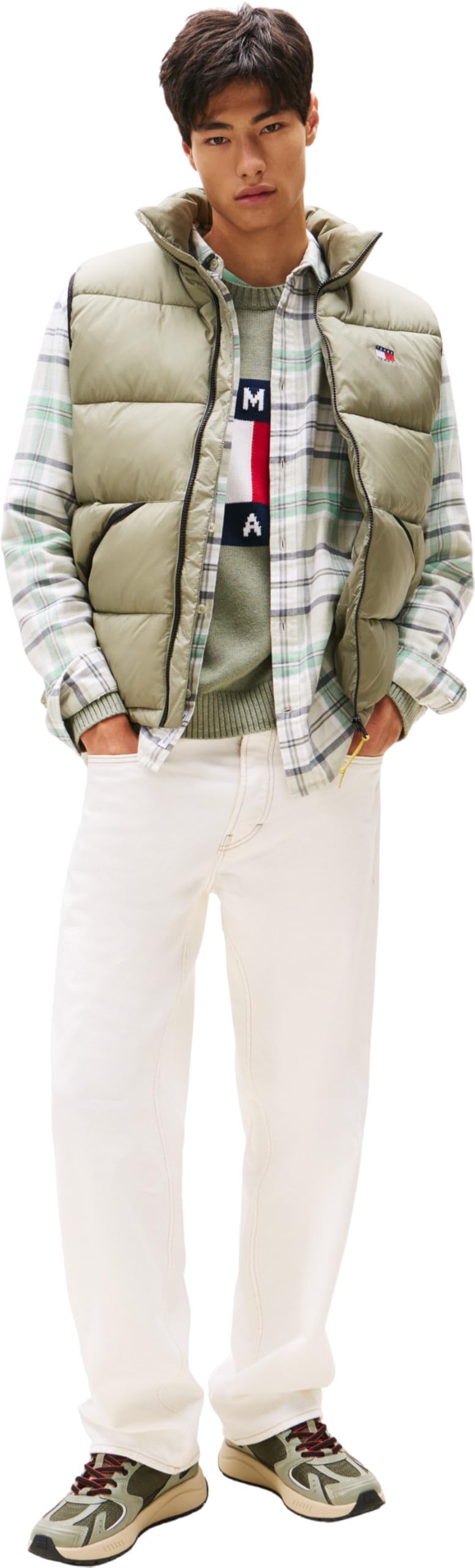Tommy Jeans Tjm Vail Puffer Vest Dm0dm22069 Chaleco Hombre (Pack de 1)