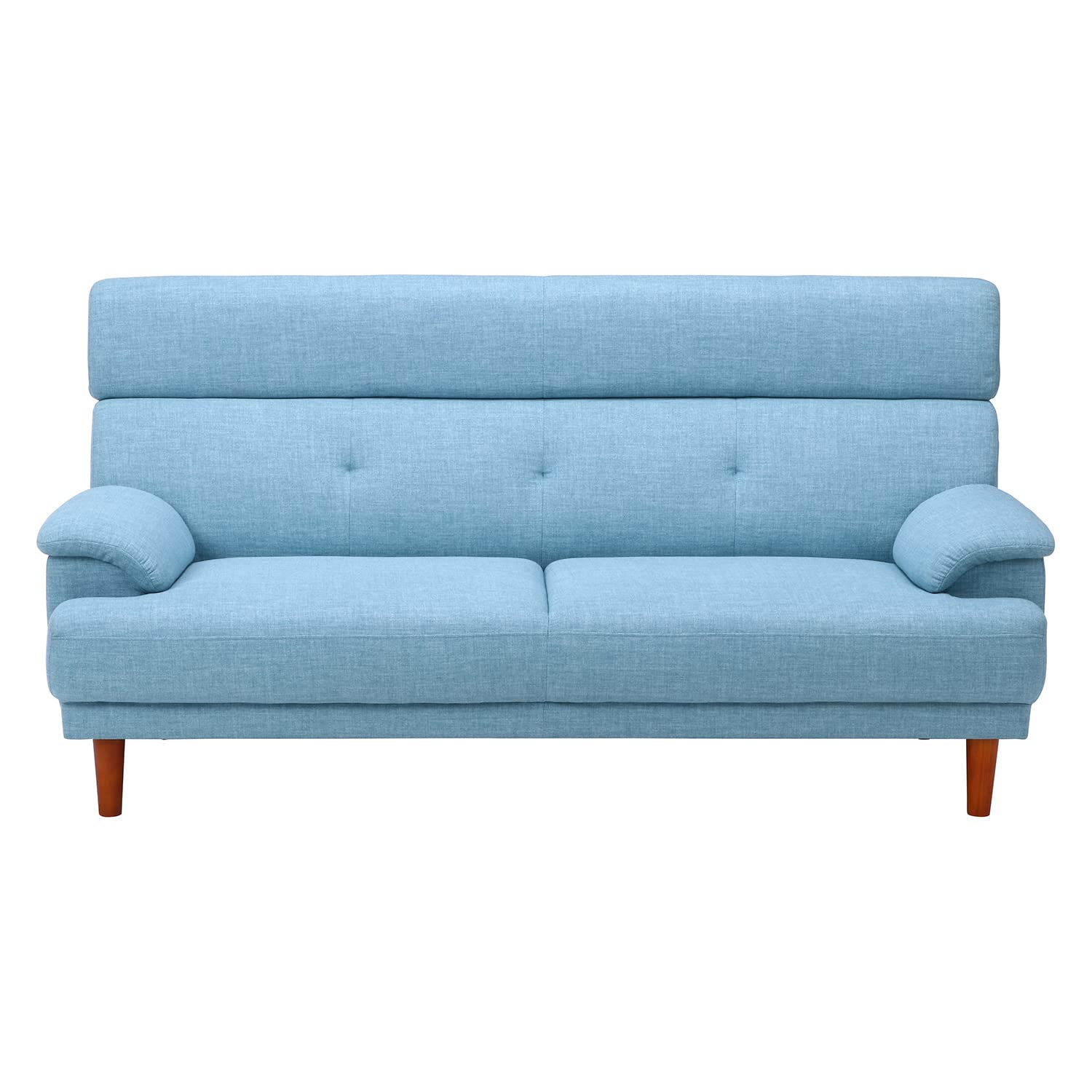 Amazon.co.jp: 不二貿易 ソファ 幅179×奥行79×高さ88㎝ ブルー