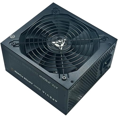 Apevia ATX-JP800W Jupiter 800W 80 Plus Bronze Certified Active PFC ATX Gaming Power Supply, Supports Dual/Quad Core CPUs, SLI/Crossfire/Haswell, 3 Year Warranty
