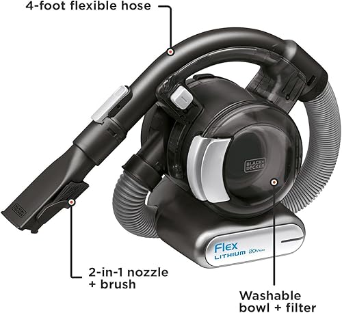 Miniatura 2 de BlackDecker BDH2020FL - Aspiradora flexible de litio 20 V max con cepillo para pelo de mascotas inalámbrica