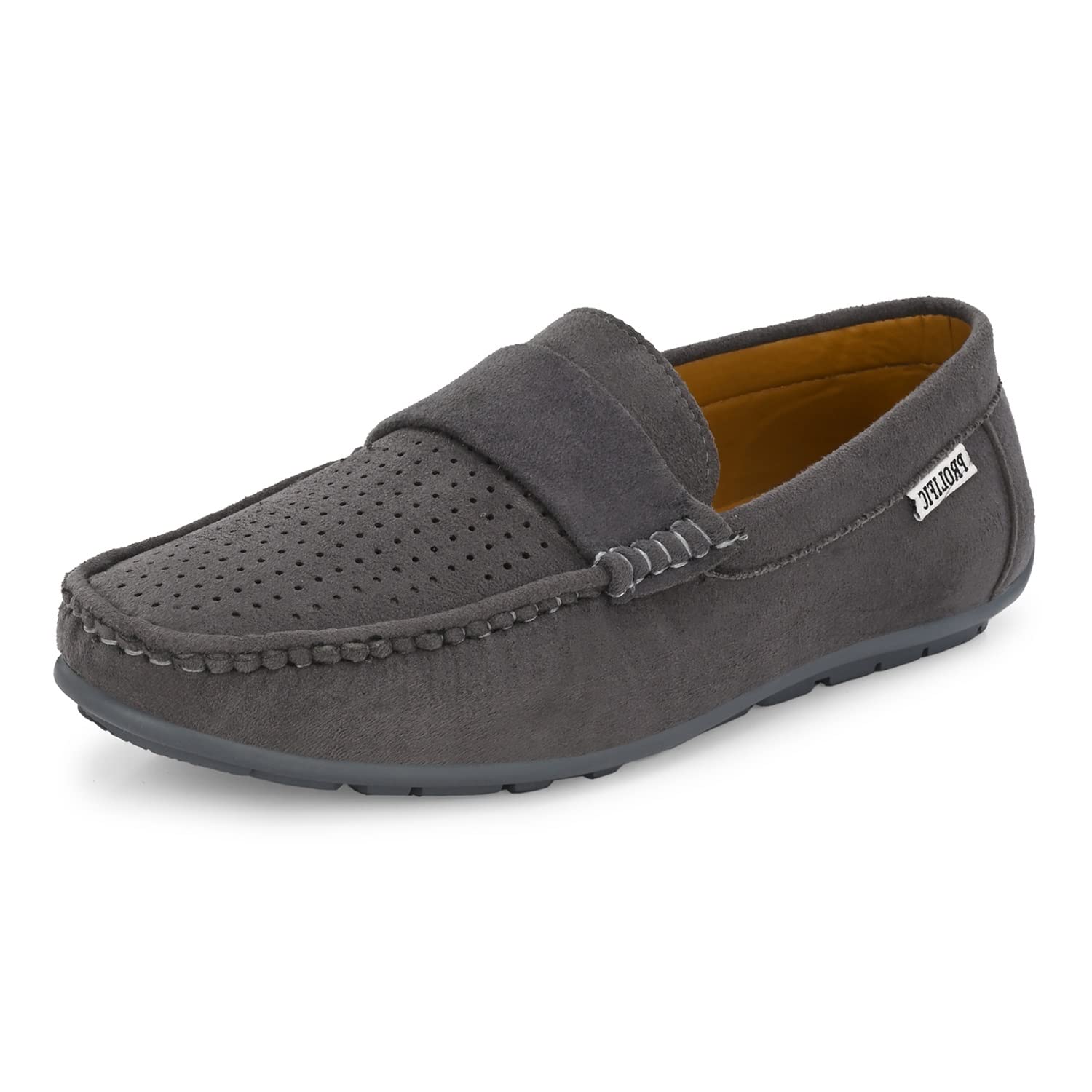 Prolific Mens Suede Loafers | Padded Insole for Extra Comfort Grey (B0C6H5MP8Z) Amazon Price History, Amazon Price Tracker