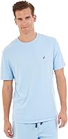Vista 1 de Nautica - Camiseta de manga corta con cuello redondo de punto suave para dormir para hombre