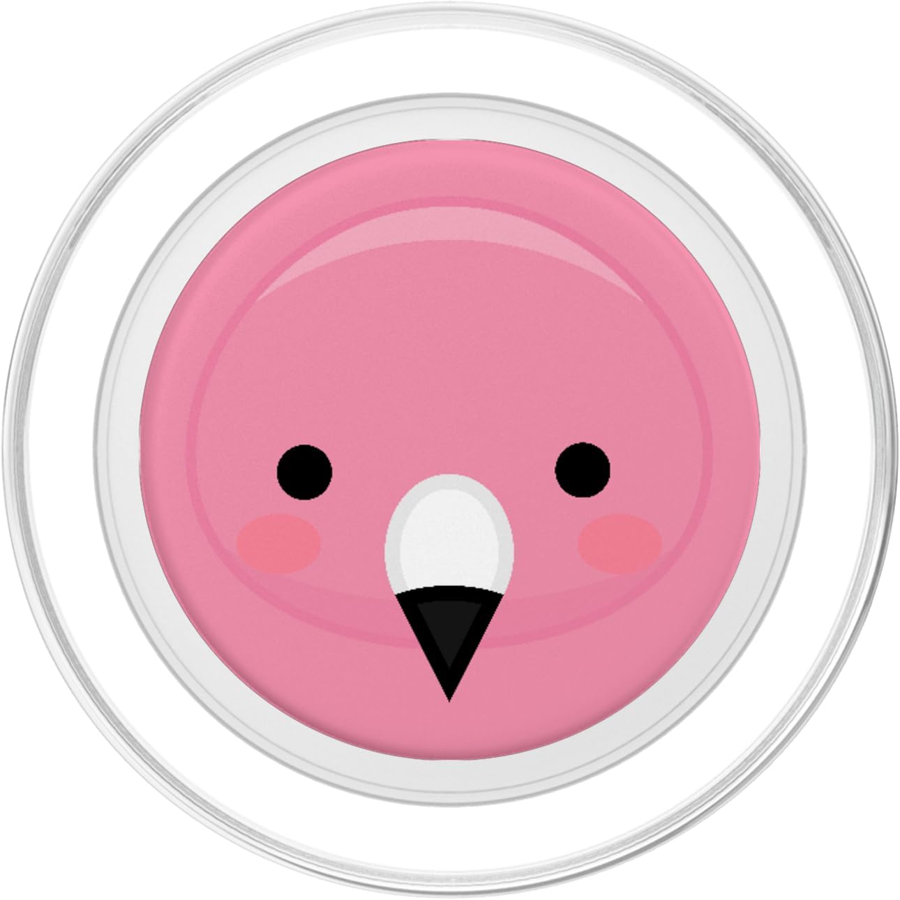 Anime Eyes Kawaii Animal Pink Flamingo Cell Phone Case Gift PopSockets PopGrip for MagSafe